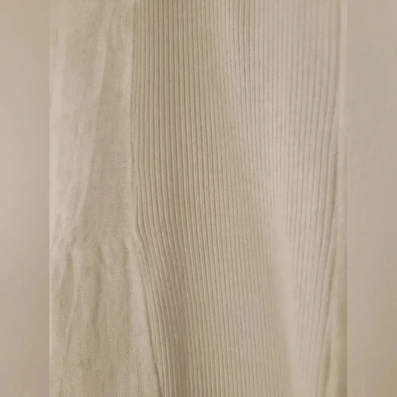 M | Sleeveless linen dress with crochet detailing, Size S - Picture 8 of 10